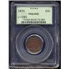 Image 1 : 1874 20C Twenty Cents, Judd-1355, Pollock-1499, R.6, PR64 Red and Brown PCGS.