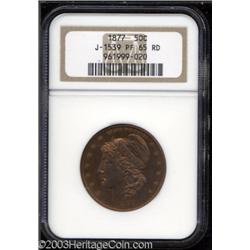 1877 50C Half Dollar, Judd-1539, Pollock-1708, R.7-8, PR65 Red NGC.