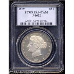 1879 $1 Metric Dollar, Judd-1622, Pollock-1818, R.7, PR64 Cameo PCGS.