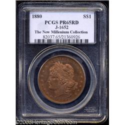 1880 $1 Goloid Metric Dollar, Judd-1652, Pollock-1852, R.6-7, PR65 Red PCGS.