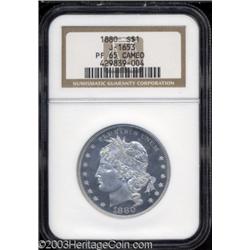 1880 $1 Goloid Metric Dollar, Judd-1653, Pollock-1853, R.7, PR65 Cameo NGC.