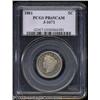 Image 1 : 1881 5C Liberty Head Five Cents, Judd-1671, Pollock-1872, R.6 PR65 Cameo PCGS.