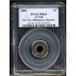 1885/3 1C One Cent, Judd-1740, Pollock-1950, R.6, PR65 PCGS.