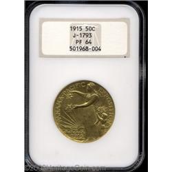 1915 50C Panama-Pacific Half Dollar, Judd-1960 (previously Judd-1793), Pollock-2031, R.8, PR64 NG