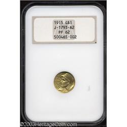 1915 G$1 Panama-Pacific Gold Dollar, Judd-1965 (previously listed as Judd-1793A2), Pollock-2032,