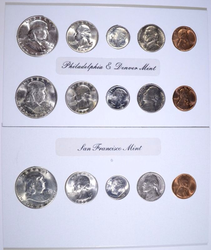 1952 U.S. MINT UNCIRCULATED SET, GEM BU ( 15 ) COINS