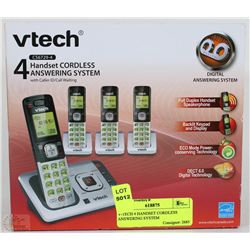 V-TECH 4 HANDSET CORDLESS ANSWERING SYSTEM