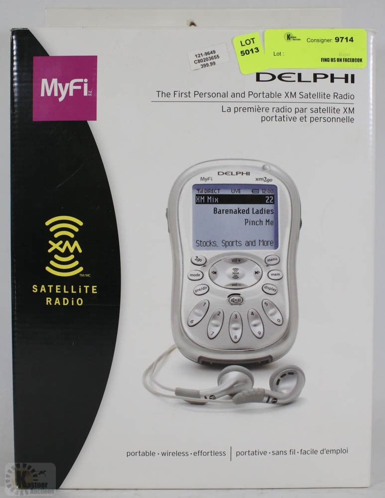 DELPHI PORTABLE XM SATELLITE RADIO PLAYER