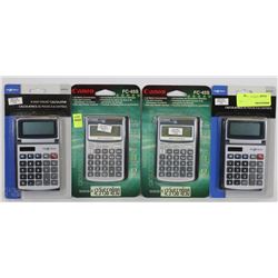 LOT OF 4 NEW CALCULATORS