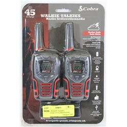 COBRA WALKIE TALKIES MICRO TALK UP TO 45KM RANGE