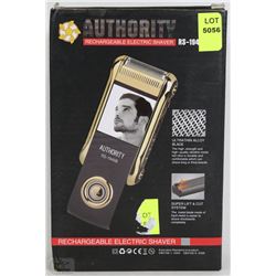 NEW AUTHORITY RECHARGEABLE ELECTRIC SHAVER