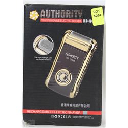 NEW AUTHORITY RECHARGEABLE ELECTRIC SHAVER