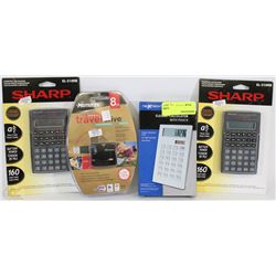 BUNDLE OF 2 SHARP SCIENTIFIC CALCULATORS, MEMOREX
