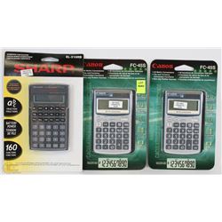 LOT OF 2 CANNON FC-45S CALCULATOR WITH SHARP