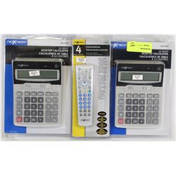 BUNDLE WITH TWO DESKTOP CALCULATORS AND ONE