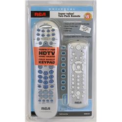 NEW RCA UNIVERSAL SUPER VALUE 2 PACK REMOTE