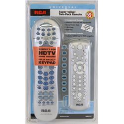 NEW RCA UNIVERSAL SUPER VALUE 2 PACK REMOTE