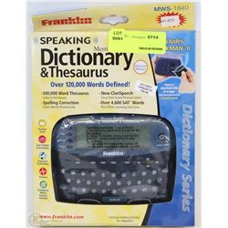 NEW SPEAKING DICTIONARY & THESAURUS