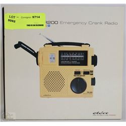 NEW EMERGENCY CRANK RADIO