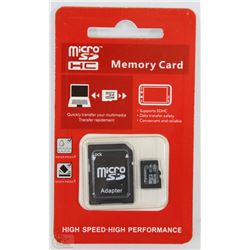 NEW 32GB MICRO SD CARD WITH ADAPTOR