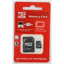 NEW 32GB MICRO SD CARD WITH ADAPTOR