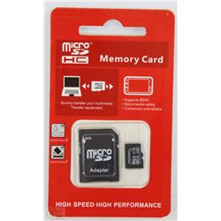 NEW 32GB MICRO SD CARD WITH ADAPTOR