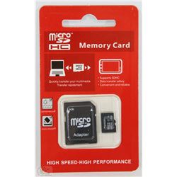 NEW 32GB MICRO SD CARD WITH ADAPTOR