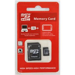 NEW 32GB MICRO SD CARD WITH ADAPTOR