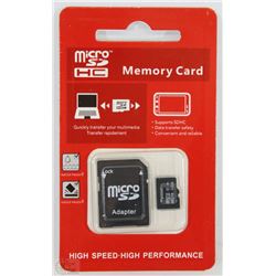 NEW 32GB MICRO SD CARD WITH ADAPTOR