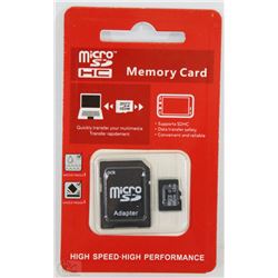 NEW 32GB MICRO SD CARD WITH ADAPTOR