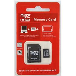 NEW 32GB MICRO SD CARD WITH ADAPTOR