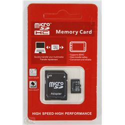 NEW 32 GB MICRO SD CARD WITH ADAPTOR