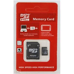 NEW 32 GB MICRO SD CARD WITH ADAPTOR
