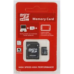 NEW 32 GB MICRO SD CARD WITH ADAPTOR