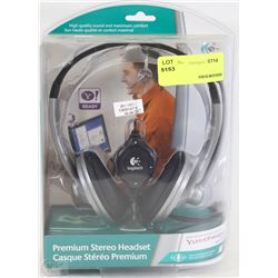 NEW LOGITECH PREMIUM STEREO HEADSET