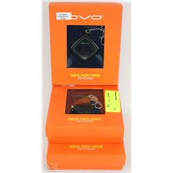 LOT OF 3 DIGITAL PHOTO VIEWER KEY CHAINS