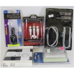 NEW USB POWER SUPPLY AND CHARGER, CRYSTAL CLEAR