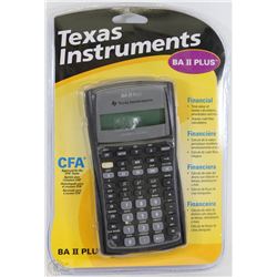 NEW TEXAS INSTRUMENTS BA II+ FINANCIAL CALCULATOR