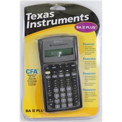 NEW TEXAS INSTRUMENTS BA II+ FINANCIAL CALCULATOR