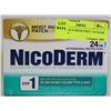 Image 1 : NICODERM 24 HOUR STEP 1- 14 CLEAR PATCHES