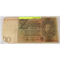 U) 1929 20 BERLIN MARK