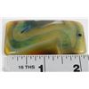 Image 1 : 68) GREEN YELLOW AGATE PENDANT 120CT