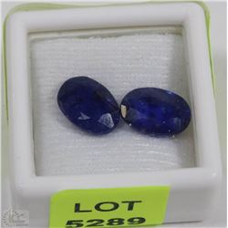 113) NATURAL BLUE SAPPHIRE 2PCS 8.5CT