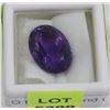 Image 1 : 81) NATURAL AMETHYST 12.7CT LAB CERTIFIED