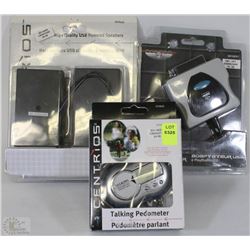 LOT WITH TALKING PEDOMETER, PLAYSTATION 2 USB