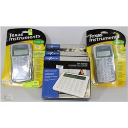 LOT OF 5 CALCULATORS