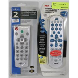 LOT OF 2 UNIVERSAL REMOTES