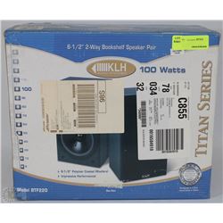 TITAN SERIES 100 WATT BOOKSHELF SPEAKER PAIR