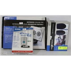 LOT WITH MULTIMEDIA SPEAKERS, 2.4GHZ WIFI DETECTOR