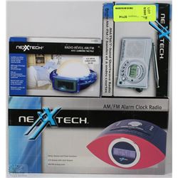 LOT OF 3 RADIOS/ ALARM CLOCK